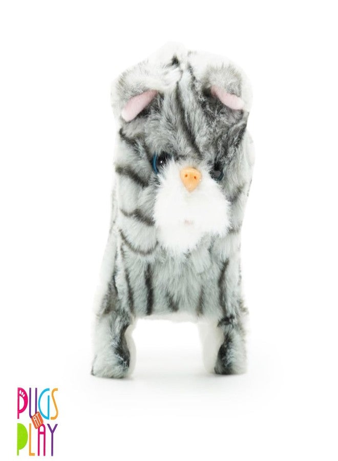 Hamleys Huggable Cuddly Zoe Walking Cat Stuffed Toy, Soft Toys for Kids, Cute Plushies Purple, Multicolour, 3Y+ | Safe & Gift-Friendly - Image 2